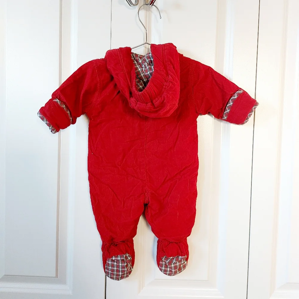 Y2k Micro‎ Corduroy Winter Bunting Snowsuit Outerwear Infant Tommy Hilfiger Ski